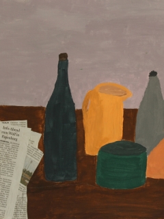 Maike Grave - Morandi und meine Sicht (Temperafarbe, Jahrgang 12)