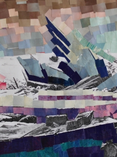 Künstler unbekannt - CDF und mein Eismeer (Collagetechnik, Jahrgang 9)