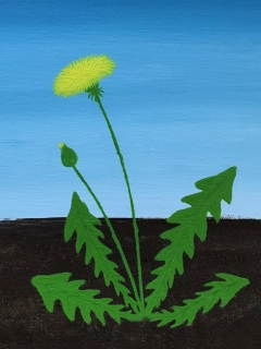 Carolin Fortwengel - Löwenzahn und der Sommer (Acrylfarbe, Jahrgang 12)